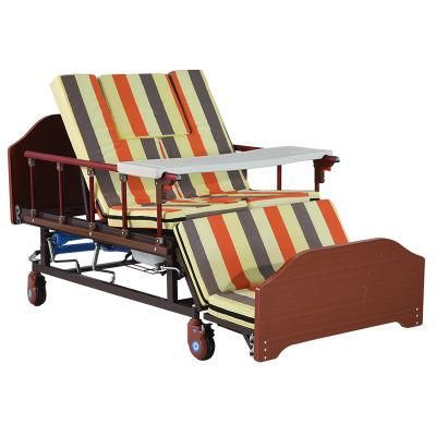 Manual Nursing Bed with Left-Right Turning Function Designed for The Elderly and Long-Term Bedridden Patients
