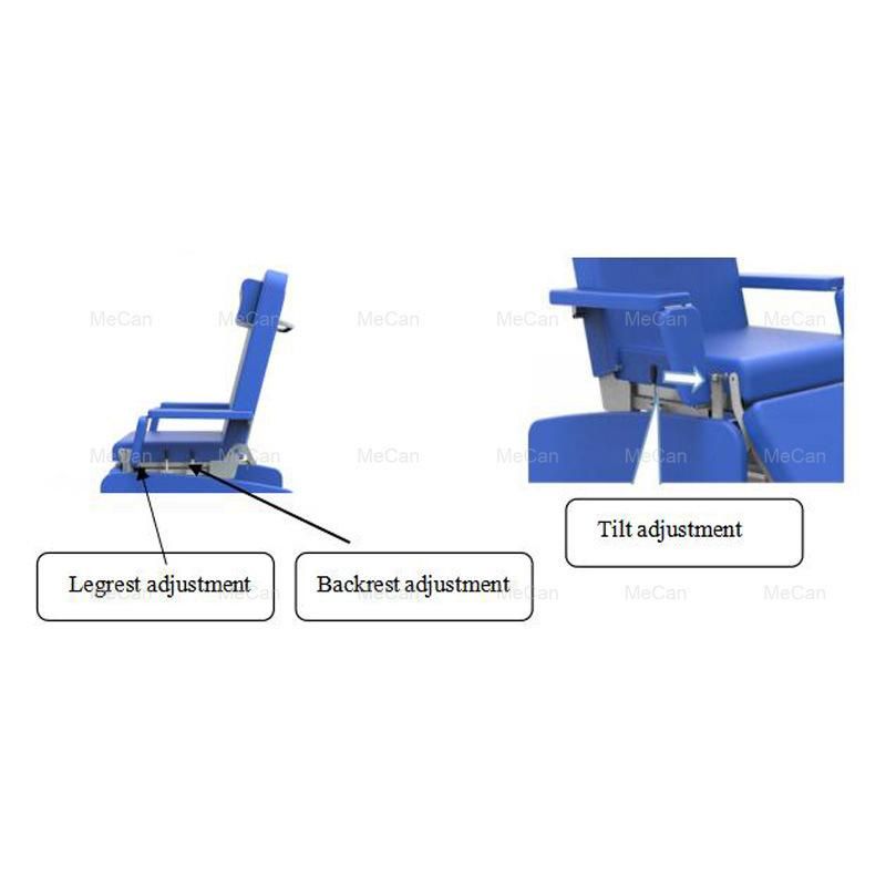 Medical Professional Hemodialysis Chair, Manual Dialysis Chair