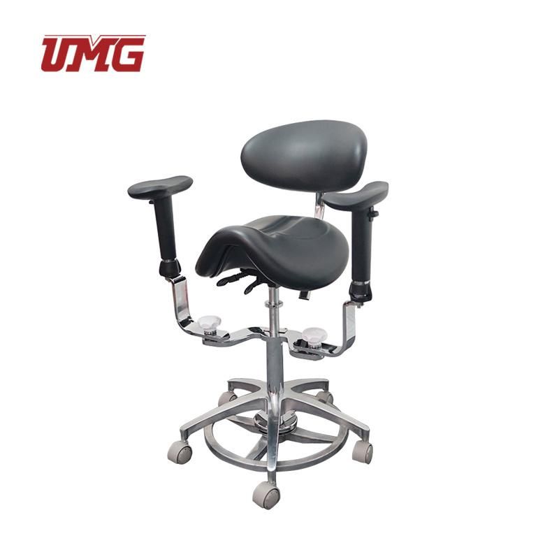 Saddle Seat Deluxe Dental Doctor Chair with Armrest