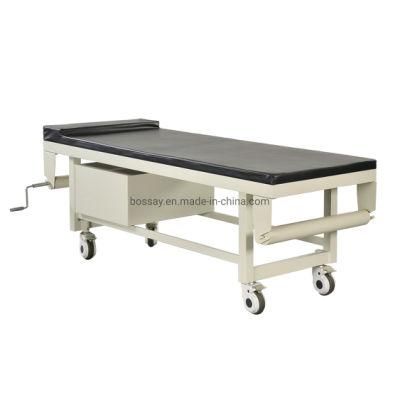 Medical Patient Examination Bed with Cabinet Drawer and Rolling Paper