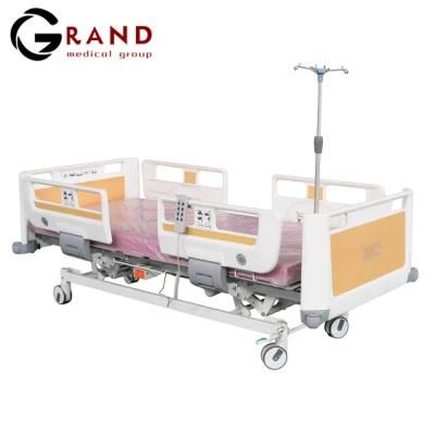 Fully Electric Motor Multi-Function Electric Nursing Bed Elevating with CPR Function Hospital Furniture Equipment