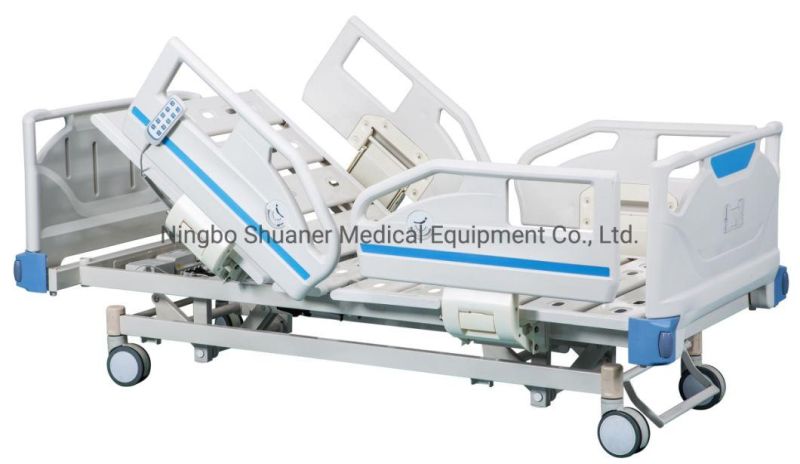 Plastic Side Rail ICU Multi-Function Hospital Equipment Medical Electric Bed Prices