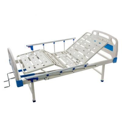 2 Crank Manual Hospital Bed with Side Rails B06