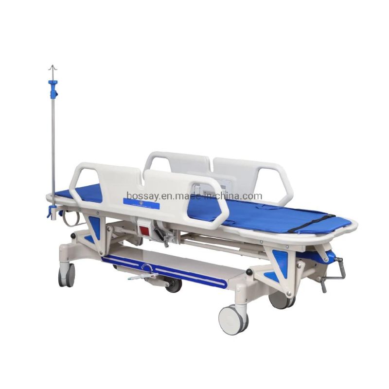 Manual Hospital ABS Patient Transfer Trolley Stretcher