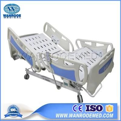 Bae505A Hospital Furniture Five Functions Long Siderails Electric Patient Bed
