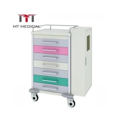 Hospital Used Medical Emergency Clinical Trolley with Drawers