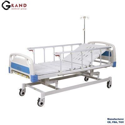 Hot Sale China Three Function Adjusted Hospital Manual Nursing Bed Medical Patient Bed for Hospital Furniture Medical Equipment