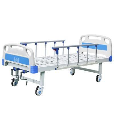 Hospital Furniture Folding Metal 2 Crank Manual Hospital Bed