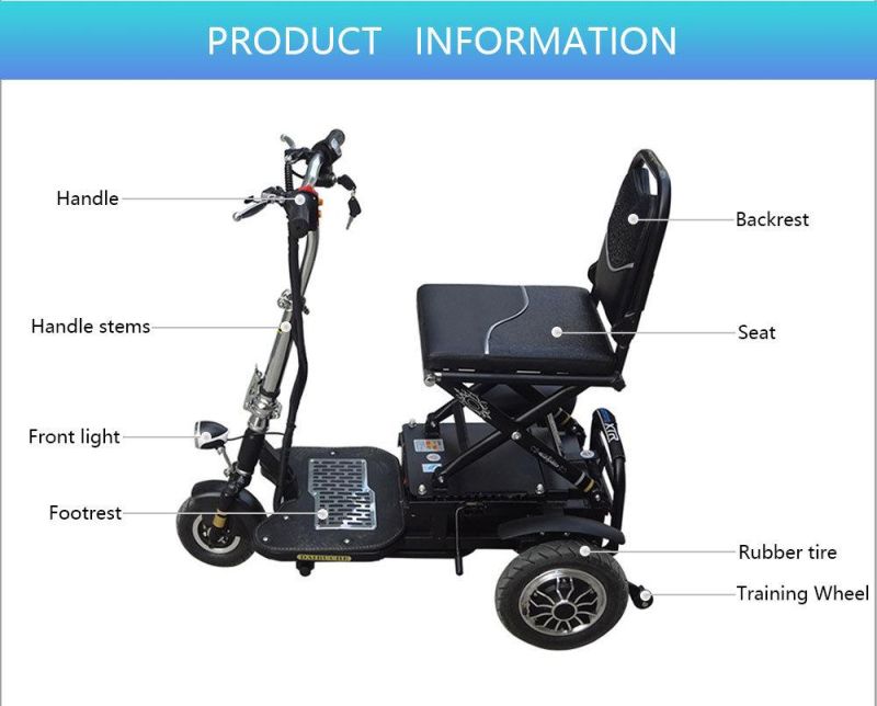 New Design Amazon Hot Sale Disabled Mobility Scooter for Handicapped
