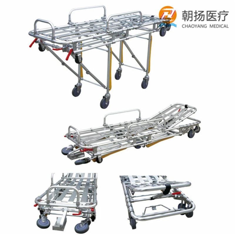 High Quality Medical Rescue Transport Stretcher Emergency Stretcher Bed for Hospital Cy-F604