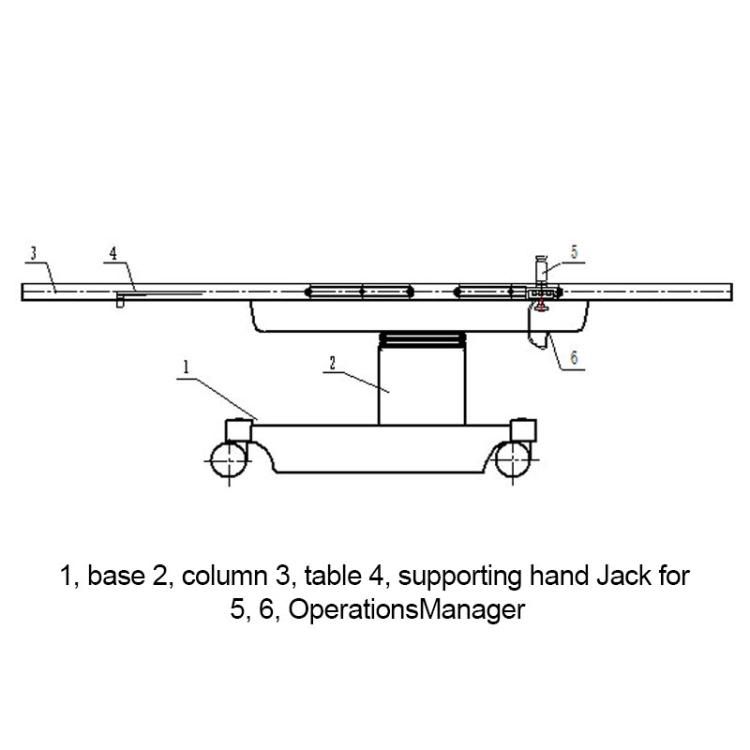 Hospital Electric Imaging X-ray C-Arm Medical Surgical Operation Carbon Fibre Theatre Table