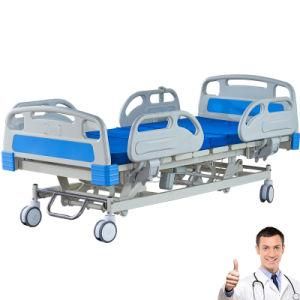 Hospital Adjustable Patient Equipment Bed with Wheels China Supplier