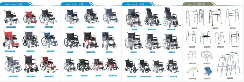 High Quality Steel Manual Wheel Chair Hospital Equipment