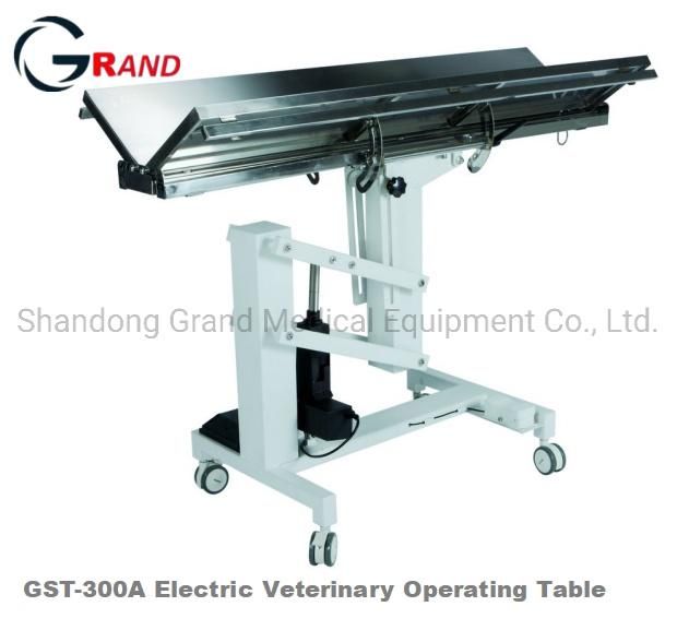 Veterinary Instrument Animal Equipment Vet Electric Veterinary Surgery V Type Operating/Operation Examination Table with Four Castors