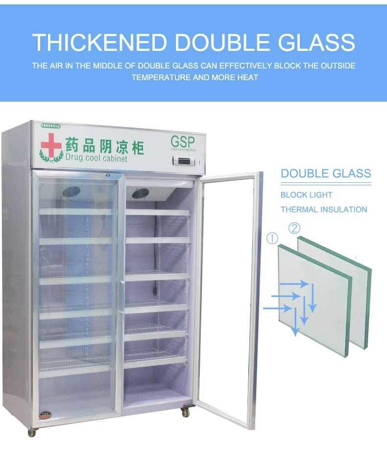 2-8º C Upright Medical Pharmacy Refrigerator Medicine Cold Storage Cabinet From China