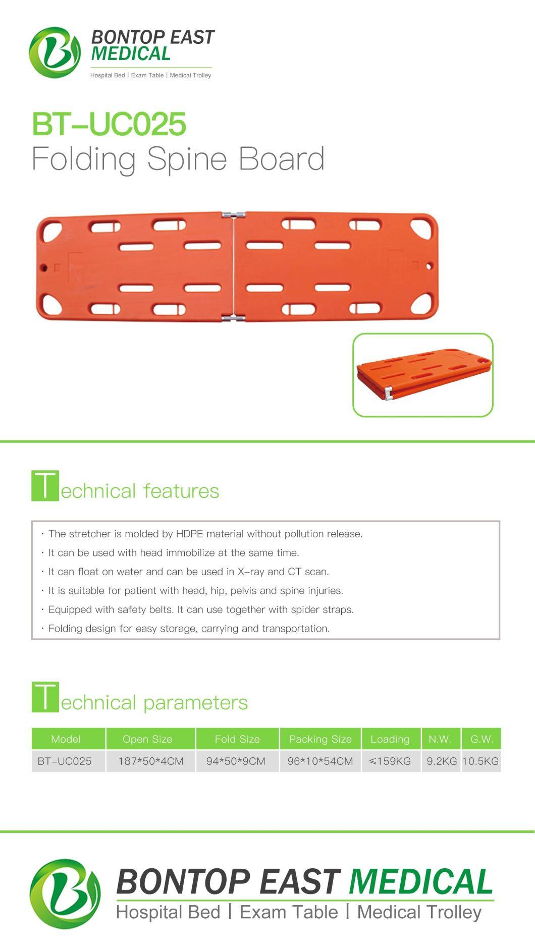 Plastic Transfer Four Folded Spine Board Floating Rescue Plate