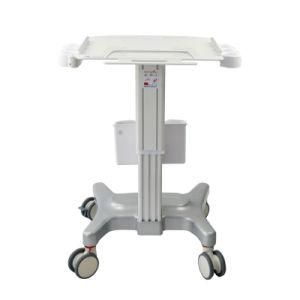 Medical Ultrasonic Equipment Trolley Cart with Probe Hanging Bracket