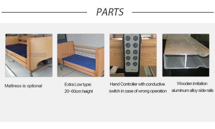 Bae509 Medical Five Function Electric Adjustable Nursing Home Care Bed
