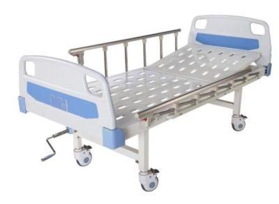 Factory Supply Medical Equipment Hospital Bed Double Crank Manual Bed with Stock