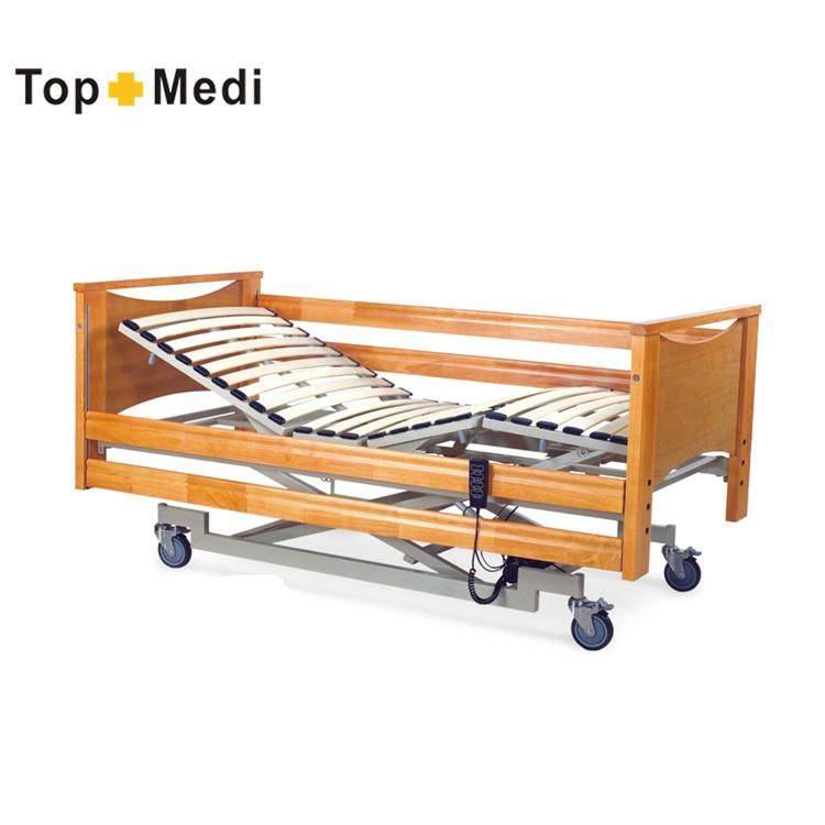 Homecare Wooden Bed Panels Three Function Hospital Bed