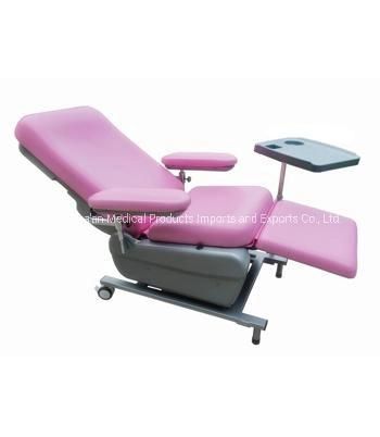 Hospital Furniture Multi-Function Medical Blood Drawing Donate Collection Chair Solid Wood Iron Synthetic Leather