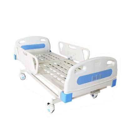 Medical Equipment Manual One Function Foldable Hospital Bed Single Crank Medical Bed