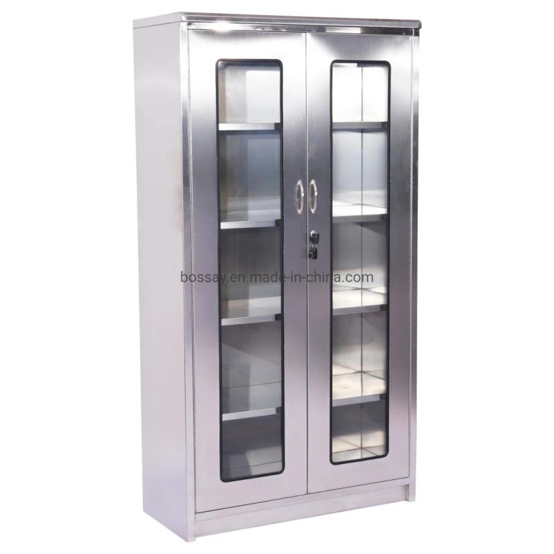Stainless Steel Storage Cabinets Garage Cabinet for Hospital Storage