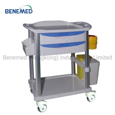 Cheap Price ABS Movable Treatment Crash Cart Hospital Medical Trolley Mobile Cart