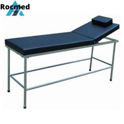 Hospital Clinic Height Adjustable Examination Table Steel Fixed Cheap Hospital Clinic Exam Bed Manual
