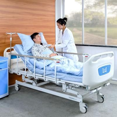 D3w Saikang Wholesale 3 Cranks 3 Function Adjustable Medical Clinic Manual Hospital Bed Price Supplier