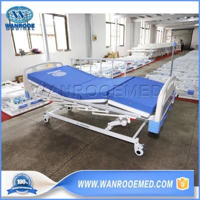 Bam309 Clinic Hospital Manual Patient ICU Examination Nursing Simple Bed with 3 Crank