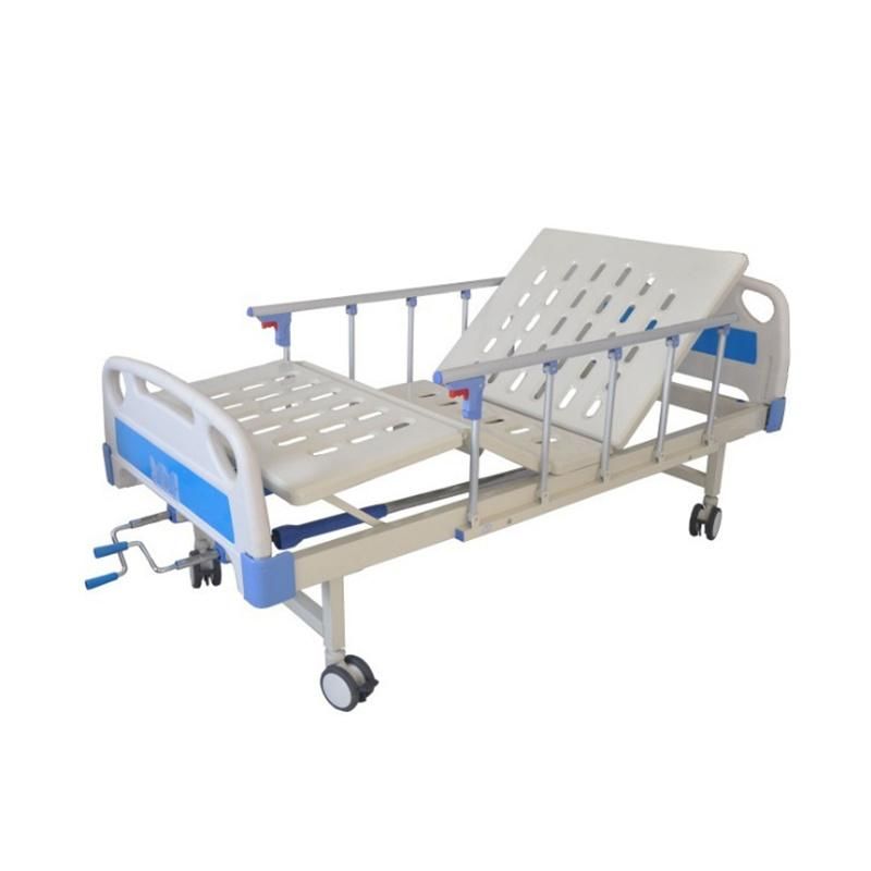 Multipurpose Hospital Bed 2050X900X530mm Old Man Nursing Bed ABS Side Rail
