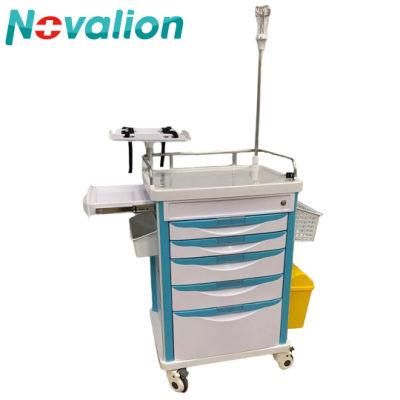 Hospital Furniture Medical Cart Nursing Patient Mobile Trolley