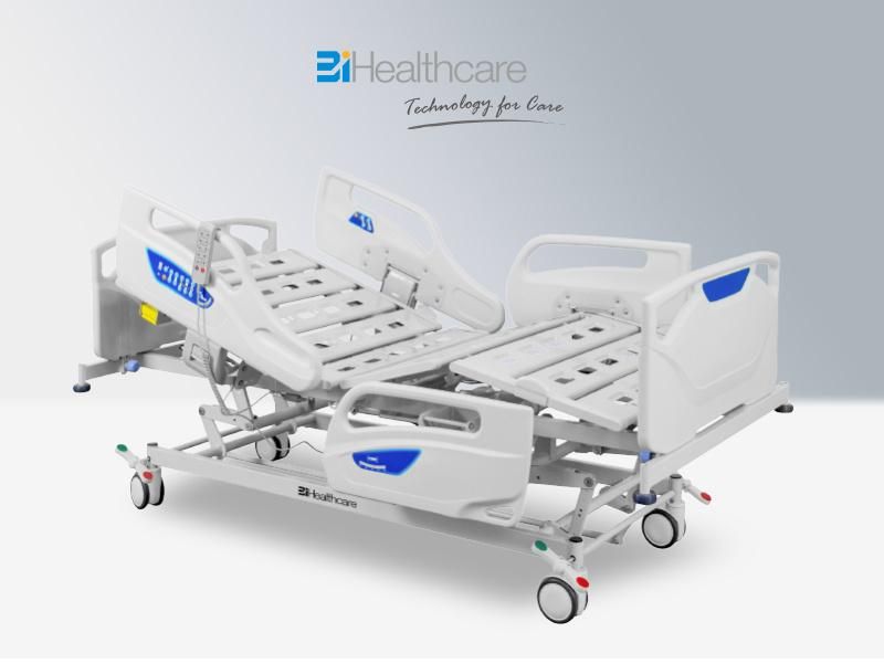 Medical Equipment Electric Five Functions Hospital Bed Used in ICU