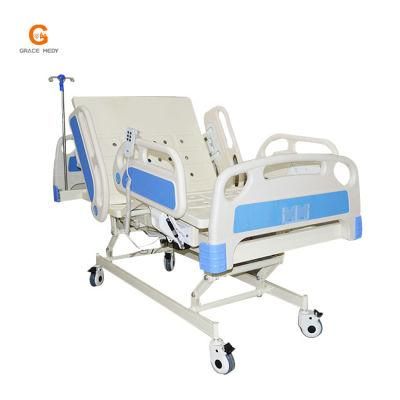 Hospital Medical Surgical Three Function Adjustable ICU Electric ICU Patient Nursing Care Bed