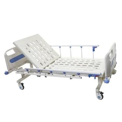 Big Stock Top-Rated Manual Hospital Bed for Patients with Back Lifting and Leg Lifting