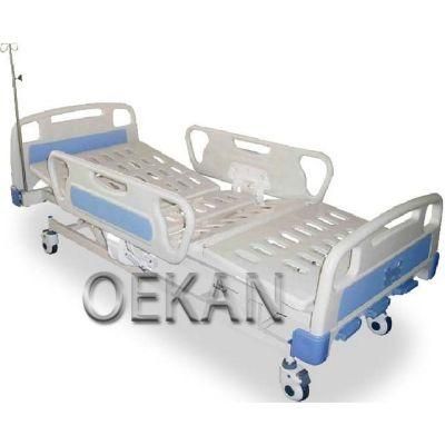 Hospital ICU Ward Room 5 Function Bed for Patient Medical Manual Adjustable Nursing Bed