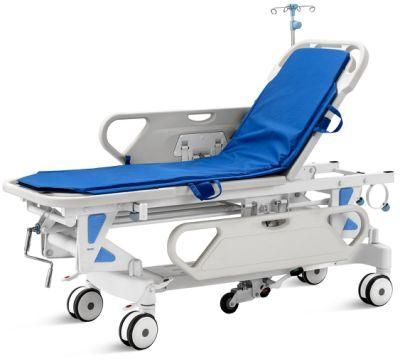 Hospital Nursing Patient Transportation Trolley with 4 Castors