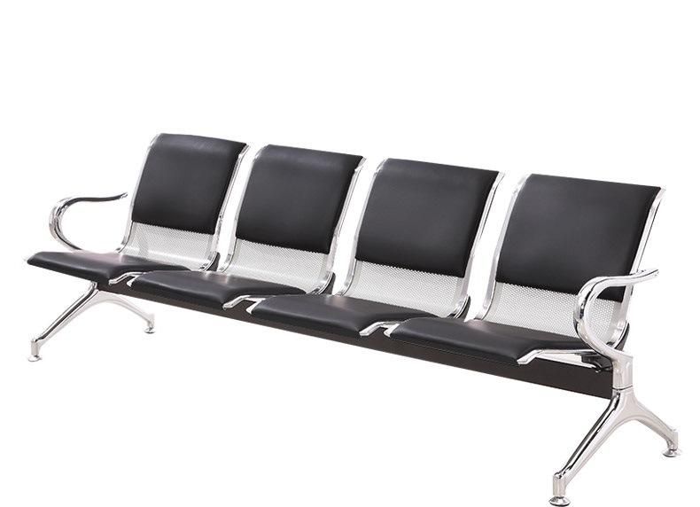 4 Seats PU Leather Waiting Chair Airport Chair Hospital Chair Public Waiting Chair (YA-22)