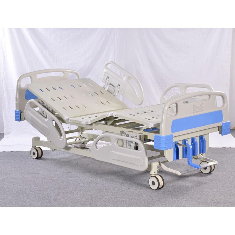 Medical Hospital Bed Electric 5 Crank 5 Functions Electric Hospital Bed ICU Nursing Hospital Bed for Patients