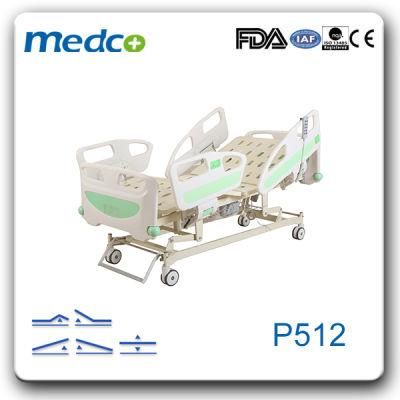 Medical Patient Care Central Brake System Electric Hospital Bed for Clinic
