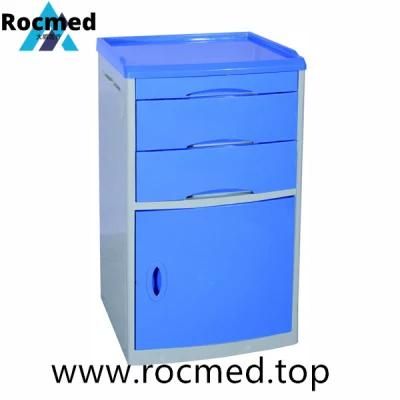3 Layers Hospital Furniture ABS Bedside Locker Patient Bedside Cabinet Table Night Stand Bedside Cupboard Bedstand