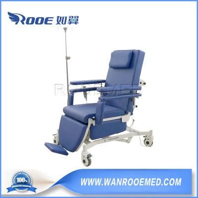 Factory Sale Medical Electric Three Functions Phlebotomy Blood Donation Dialysis Chair with Lift Function and Various Options