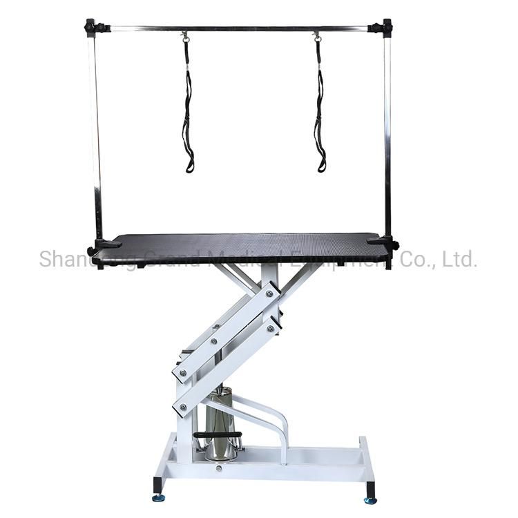 Luxurious The Most Popular Pet Equipment White Steel Spray Z Hydraulic Beauty Table for Pet Care
