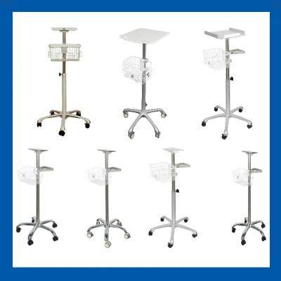 Emergency Hospital Rolling Trolley for Patient Monitor