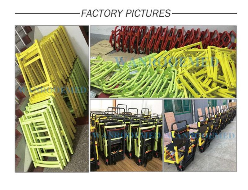 Ea-7fpn Heavy Loading Folding Electric Stair Climbing Trolley Stretcher with Battery