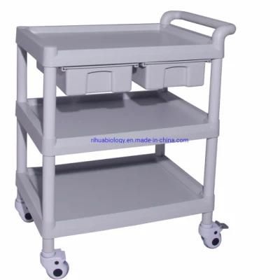 Hospital ABS Multifunctional Instrument Portable Trolley