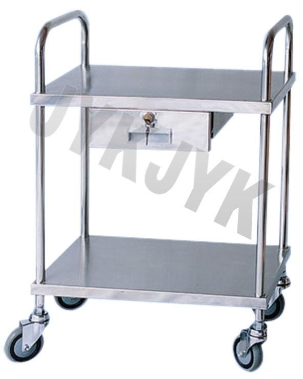 Stainless Steel Medical Treatment Trolley Jyk-C17