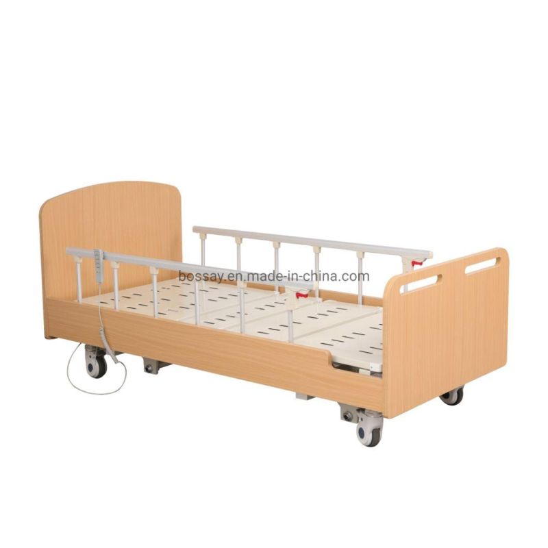 Medical Custom Wooden Style Elderly Care Multifunctional Manual Nursing Bed