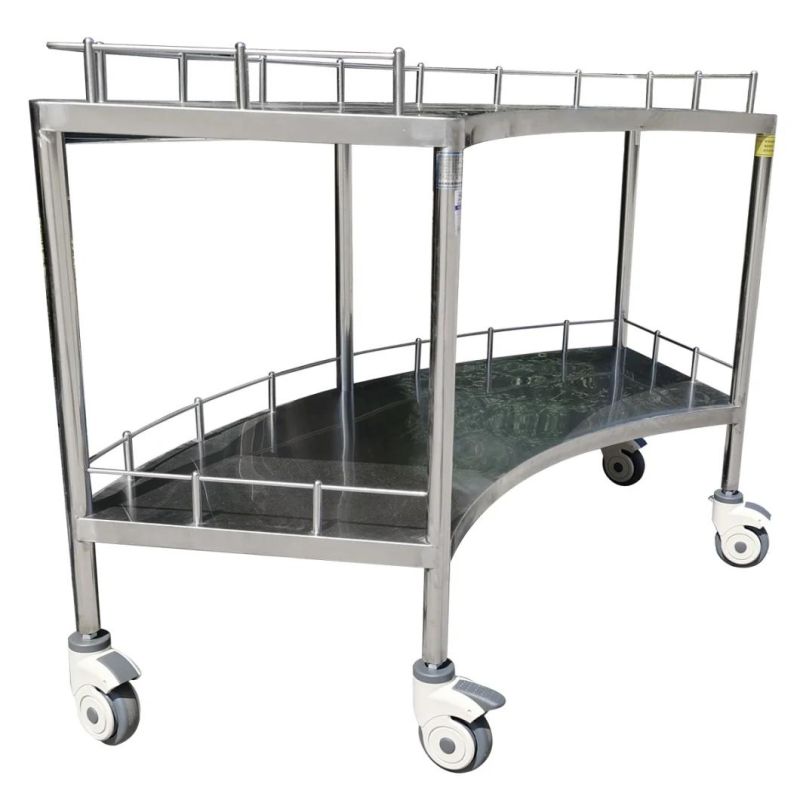 Stainless Steel Clinic Instrument Medical Trolley